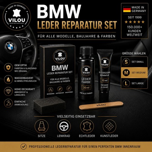 Bmw leder reparatur - bmw, beige